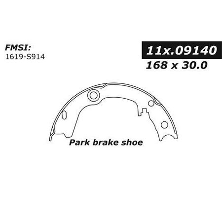 CENTRIC PARTS Centric Brake Shoes, 111.09140 111.09140